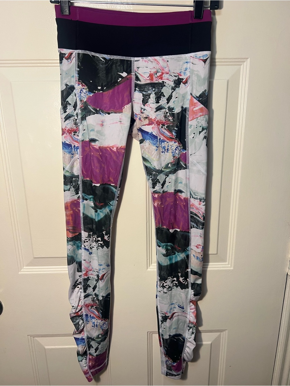 lululemon athletica Purple Black Multi-Print Leggings